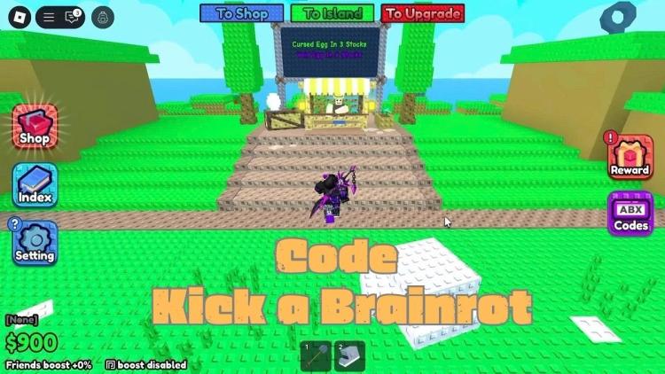 Tổng hợp code game Kick a Brainrot tháng 09/2025