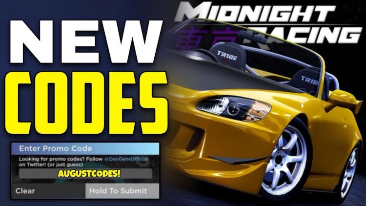 Tổng hợp code game Midnight Racing Tokyo tháng 07/2025